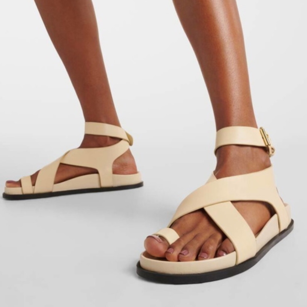 A. Emery Jalen leather sandals, Cream, 39